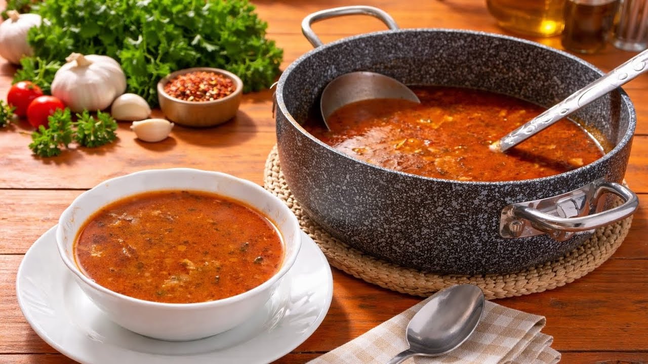 بلا ما تفكري اليوم جبت أسهل والذ شوربة تزيني بيها طابلة رمضان 