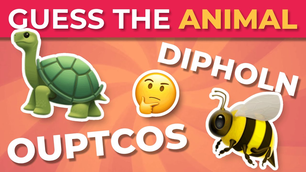 ANIMAL ANAGRAMS 🦉 Are you a TRUE animal LOVER? | Animal Quiz