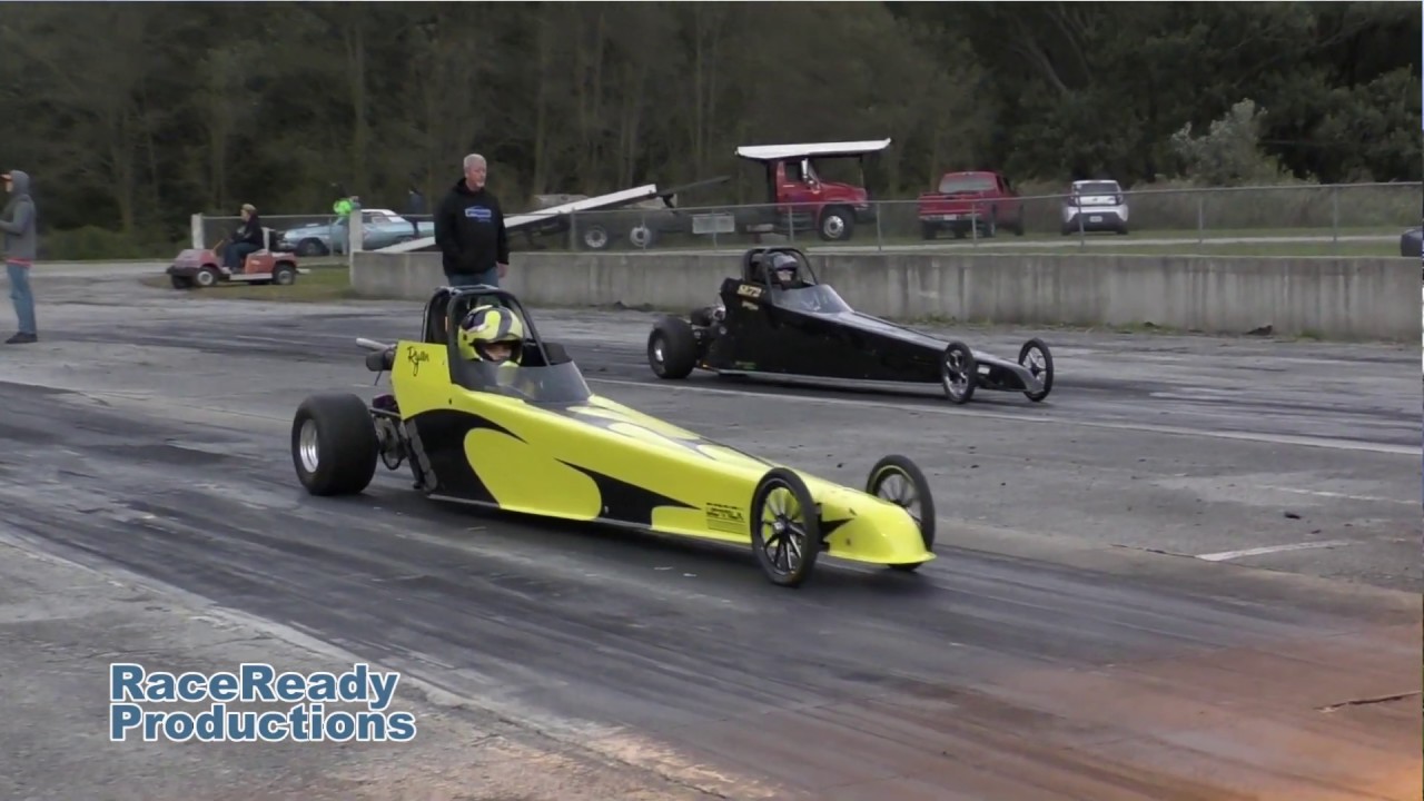 Thornhill Dragway Kids in Junior Dragsters Rocking the Raceway and testing 10/20/2018 vcm