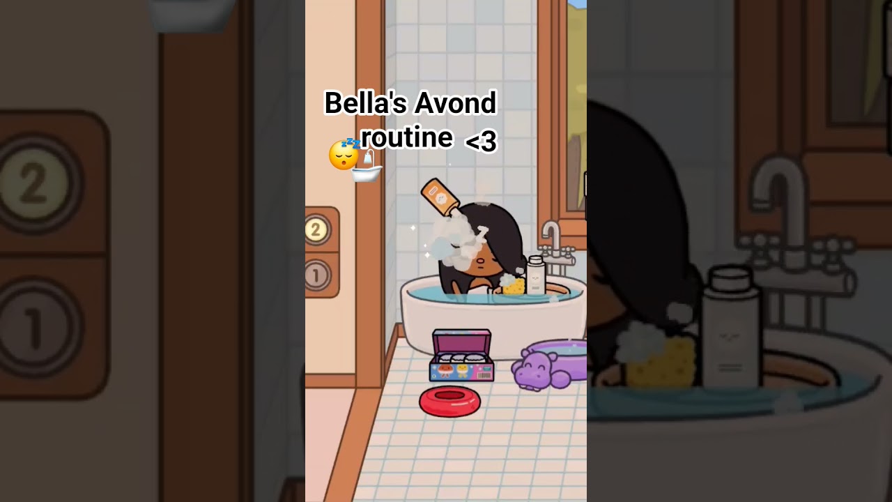 bella's avond routine