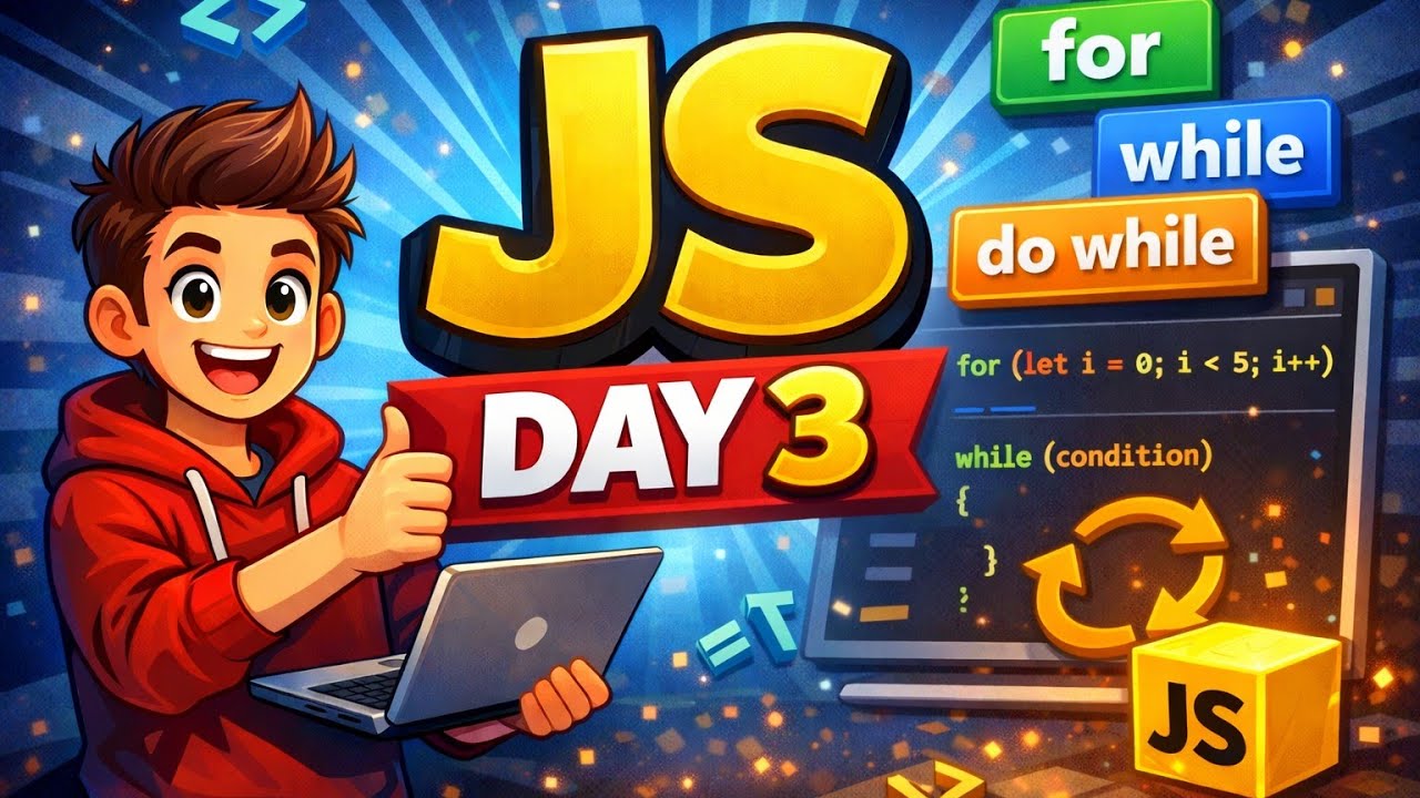 JavaScript Day 3 🔥 | Start Your JavaScript Journey Today