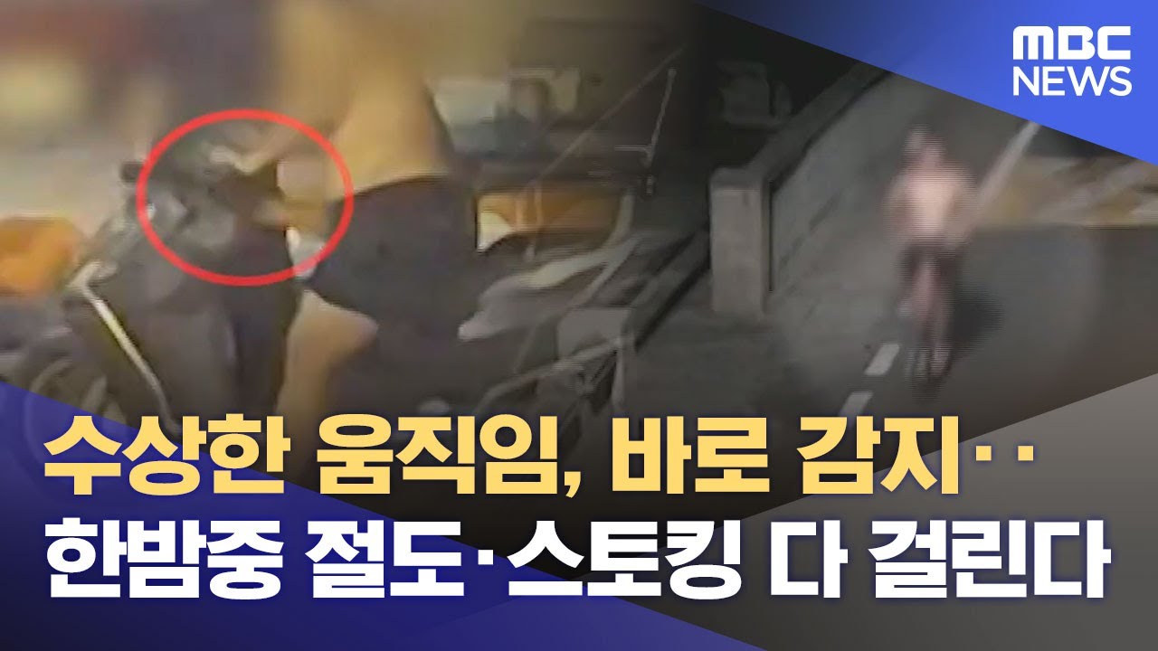 한밤중 '절도&middot;스토킹'‥ CCTV에 딱 걸렸다 (2025.09.04/뉴스데스크/울산MBC)