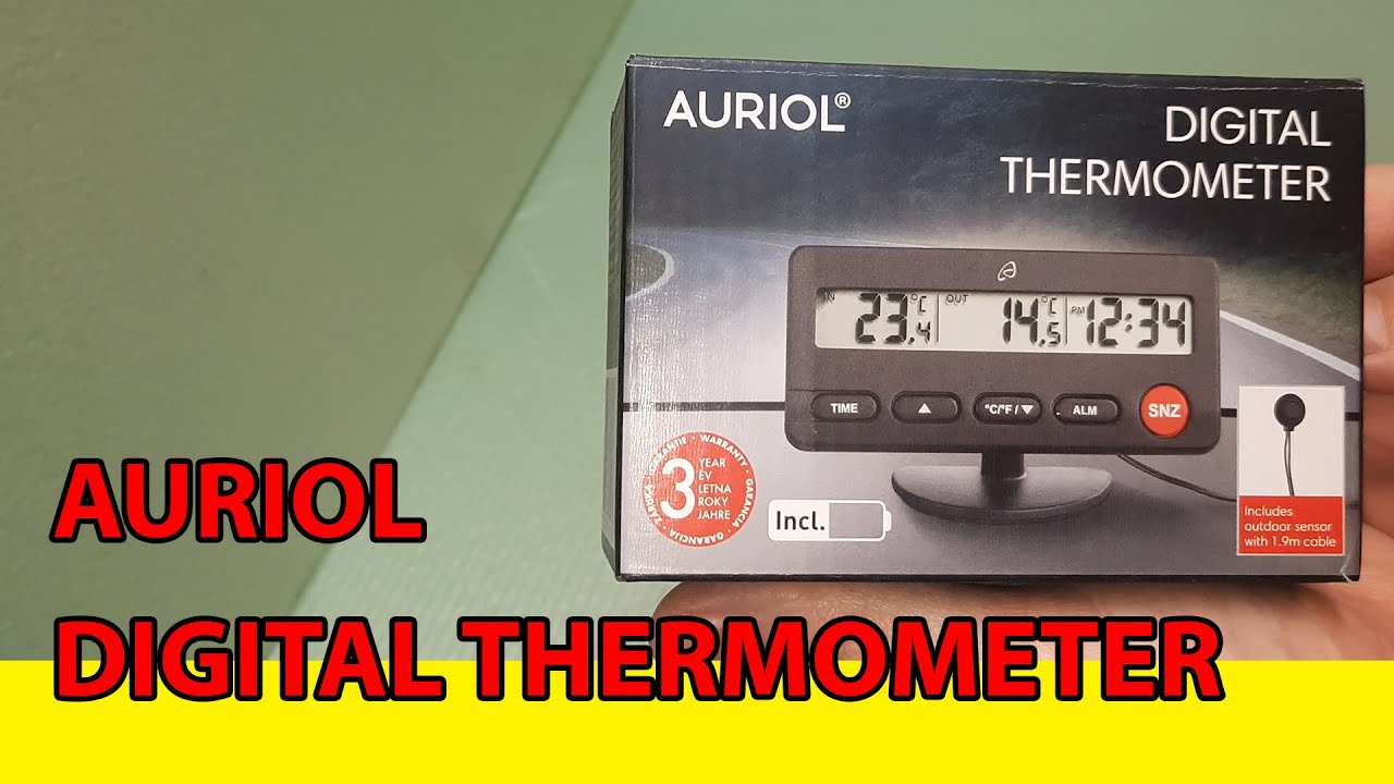 Auriol Digital Thermometer from Lidl - Unboxing
