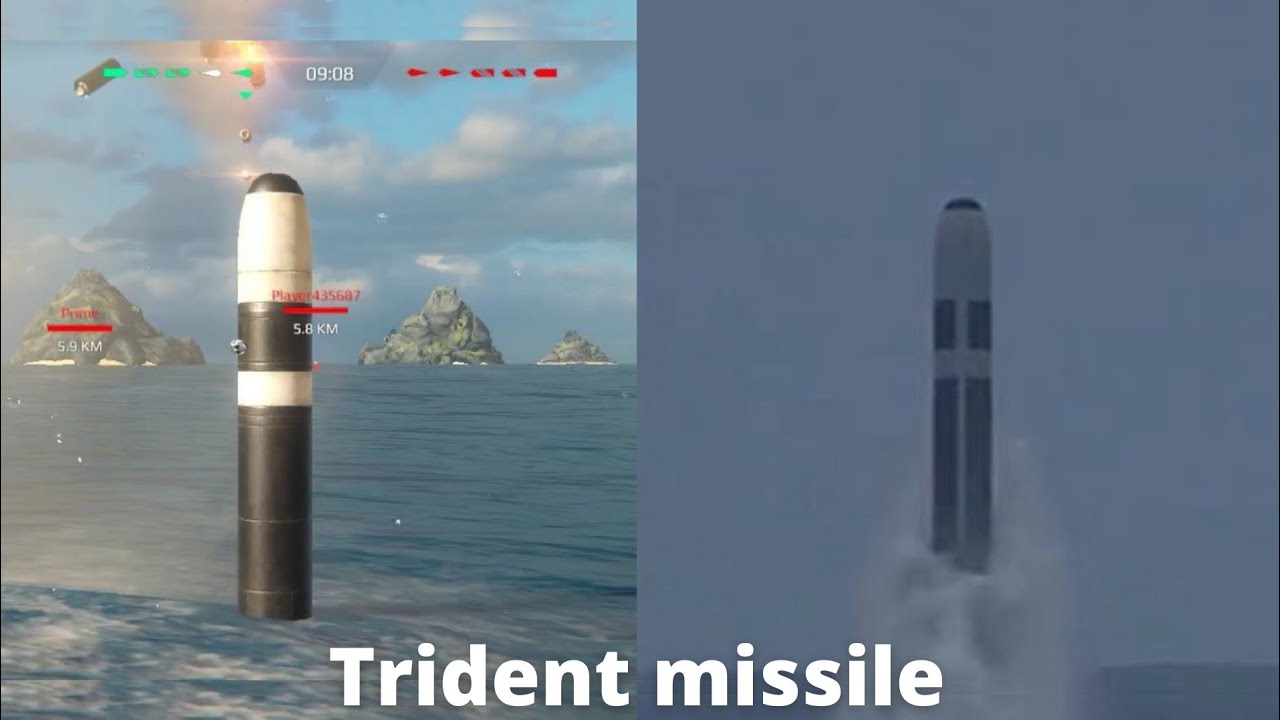 Trident missile - Modern warship in real life - part 20