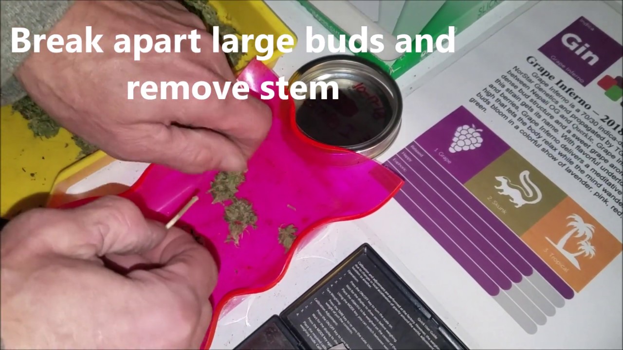 Rosin press Grape Inferno 24.70% yield