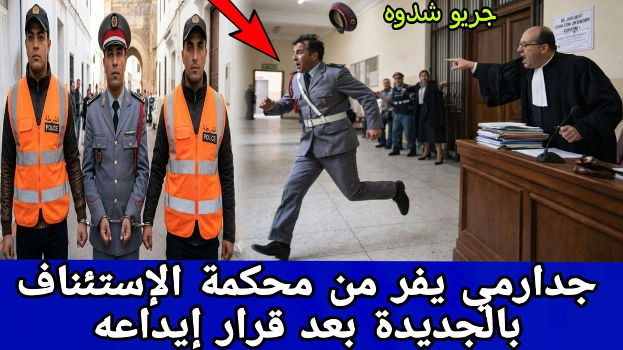 شكون هرب الجدارمي من وسط المحكمة⁉️وشنو كان موقف القاضي وأربعة دركيين صحابوا