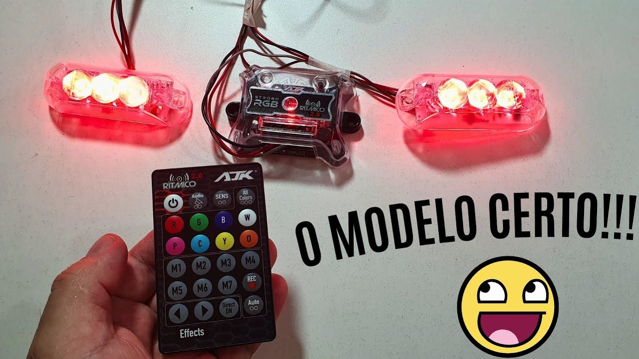 Como ligar strobo ajk passo a passo iluminação 