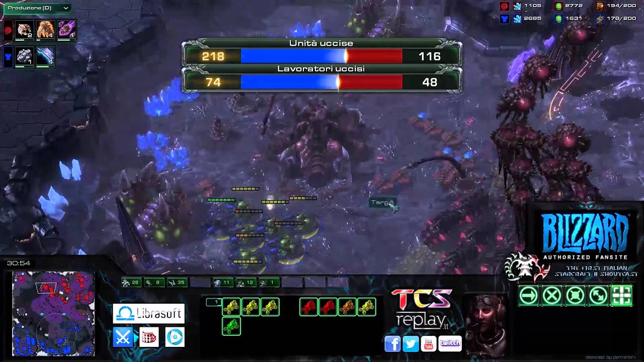 TCS #213: [TvZ] ThorZain vs Targa - starcraft 2 ita