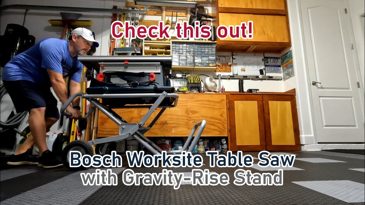 Review of the BOSCH 10 In. Worksite Table Saw with Gravity-Rise Wheeled Stand 4100XC-10