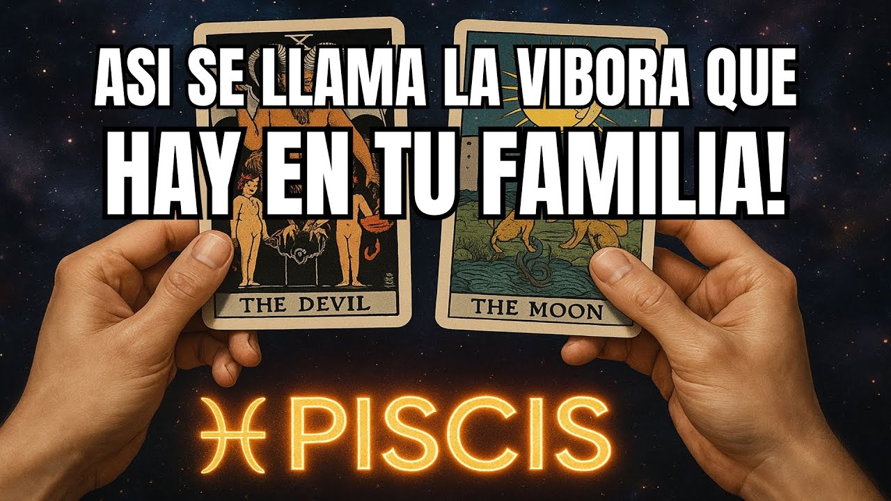 PISCIS♓️ASI ES CÓMO SE LLAMA LA VÍBORA 🐍 DE TU FAMILIA‼️ #tarot