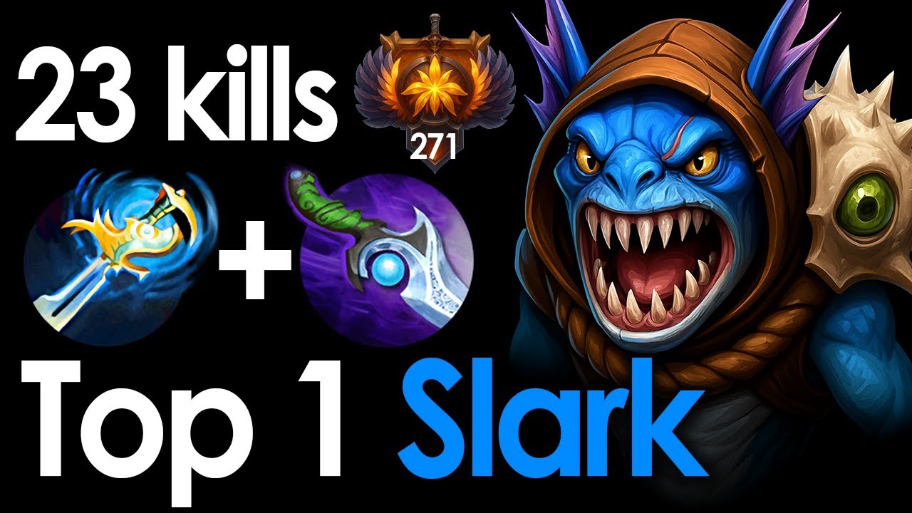 IMMORTAL Slark CARRIES with Echo Sabre + Diffusal – Dota 2 Patch 7.39c