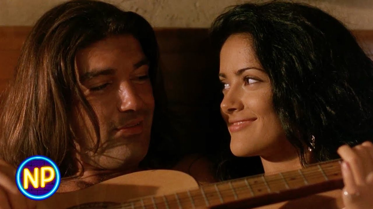 Salma Hayek & Antonio Banderas' Guitar Lesson in Bed | Desperado (1995) | Now Playing