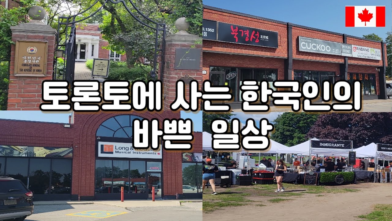 토론토 총 영사관, 캐나다 토론토 브이로그, 중국집 북경성, 동서전자, 악기점, 토론토 타코페스티벌, toronto vlog