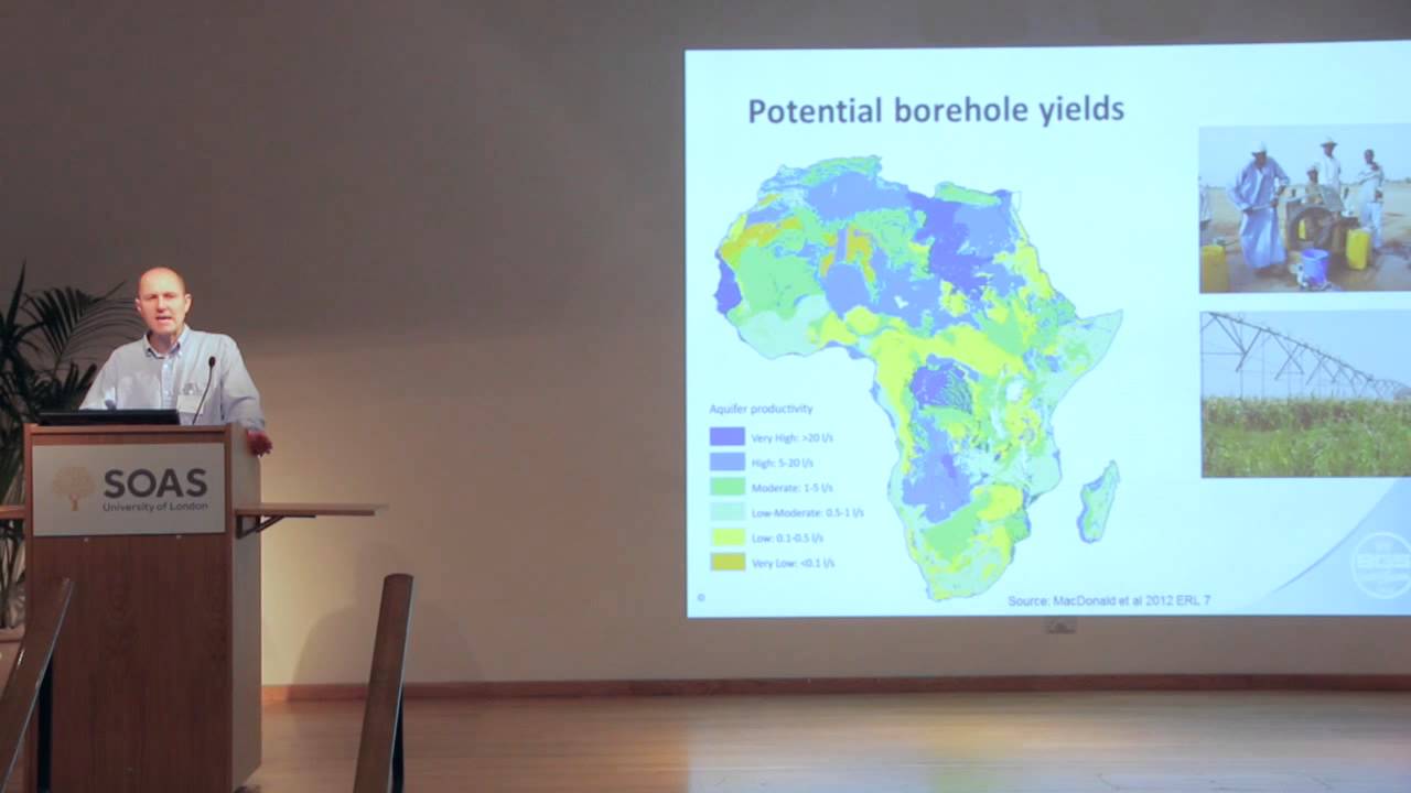 Prof Alan MacDonald Groundwater in Africa: is there really enough water?