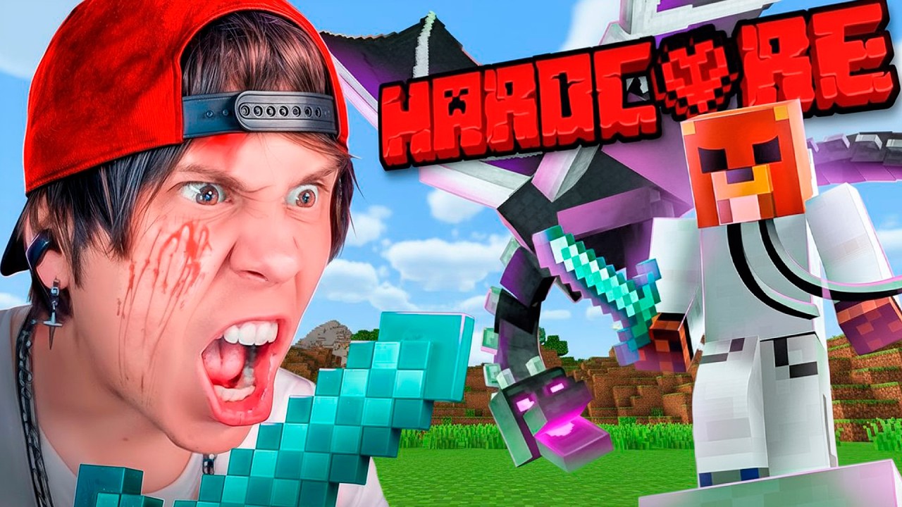 Me pasé Minecraft con 1 Vida