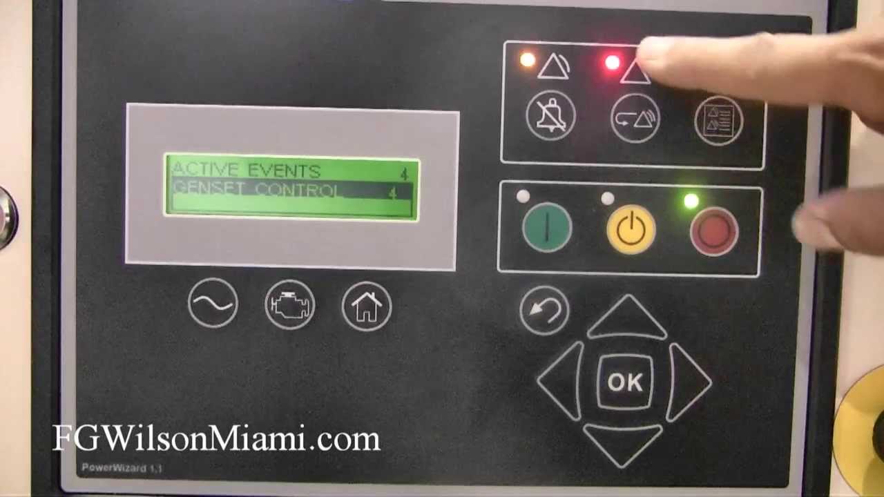 FG Wilson Miami: How to Reset the Emergency Stop Alarm on PowerWizard 1.1