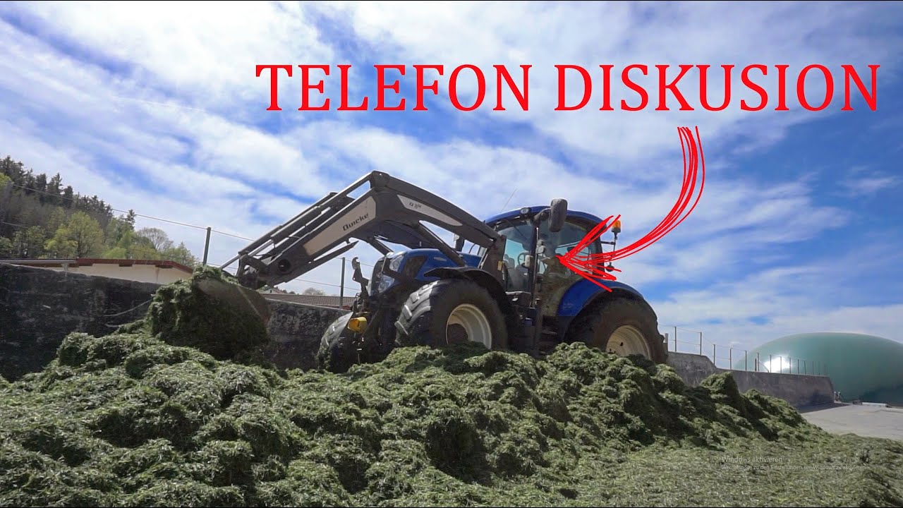 Telefon DISKUSSION beim SILOWALZEN | Let´s Drive NewHolland T7.220