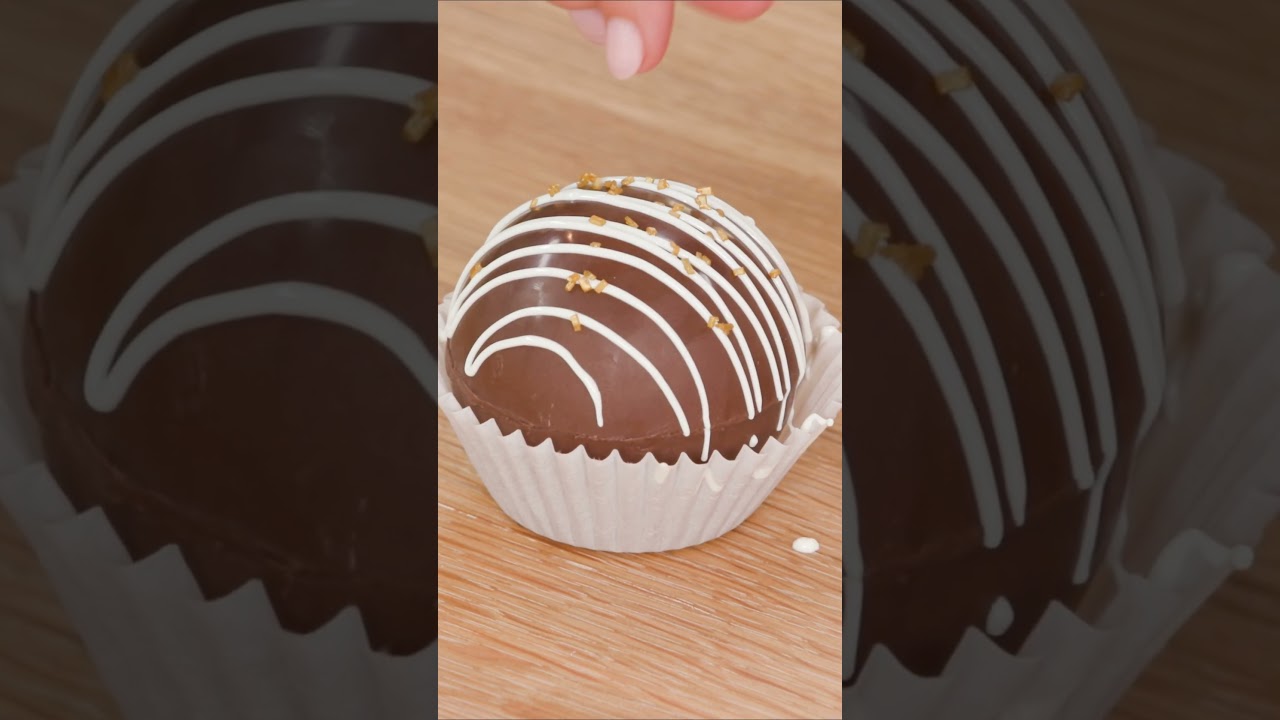 Classic Hot Cocoa Bombs (TikTok Recipe)! #recipe #chocolate
