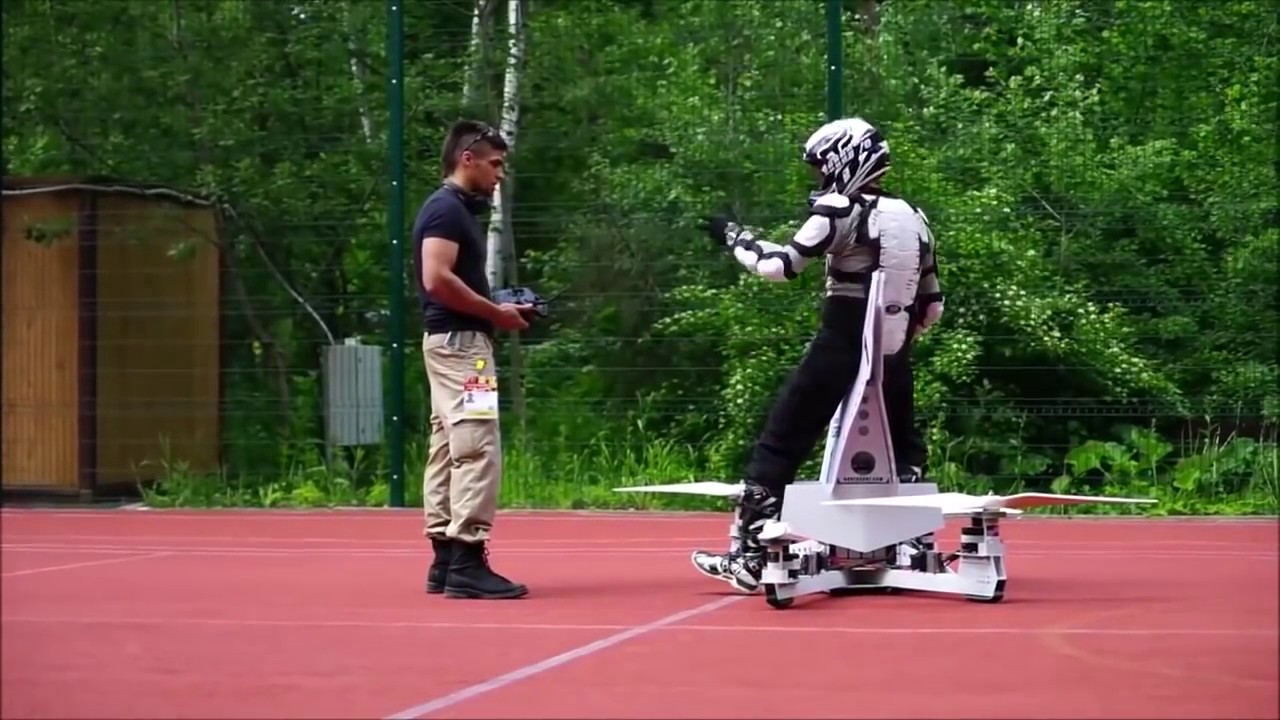 World&rsquo;s First Rideable Hoverbike in Flight / Hoversurf Scorpion 3