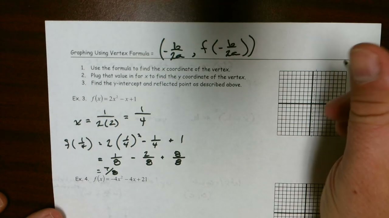 Precalculus 3.1 - Quadratic Functions & Applications