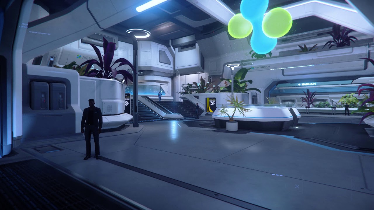 Squadron 42 Star Citizen 2020 11 09 MicroTech New Babbage Spaceport, Pico is just hanging around