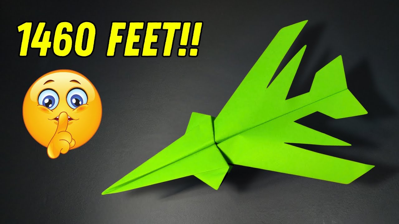 Cómo hacer un avión de papel que vuele rápido por 1.460 pies