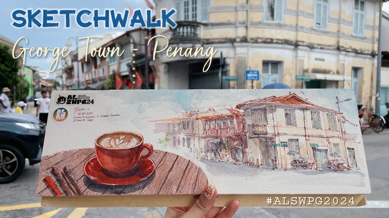 Sketchwalk George Town - Armenian St | Draw at the coffee shop #5 | Asialink Sketchwalk Penang 2024