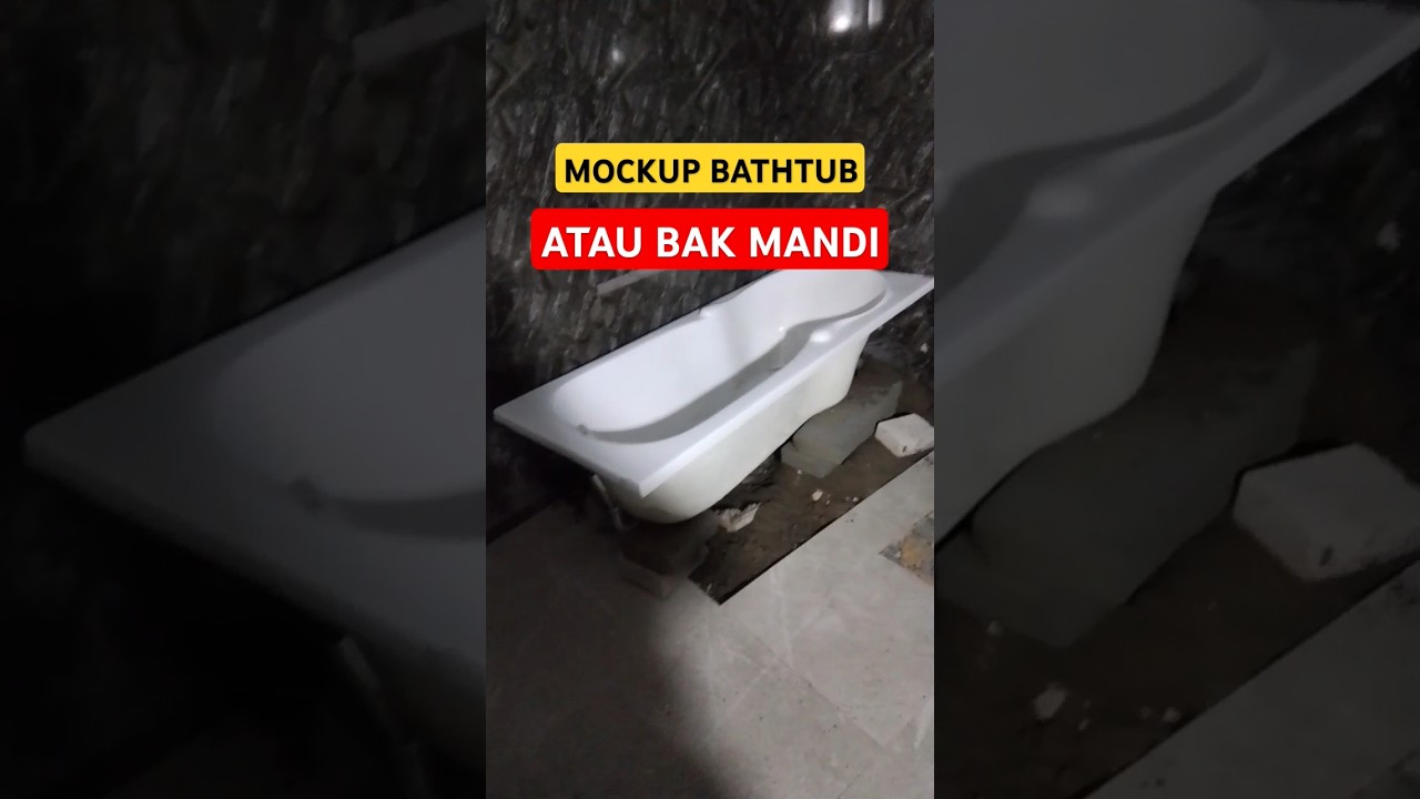 MOCKUP BATHTUB/BAK MANDI #shortvideo #vlogrumah #viralvideo #vlog #video #fyp