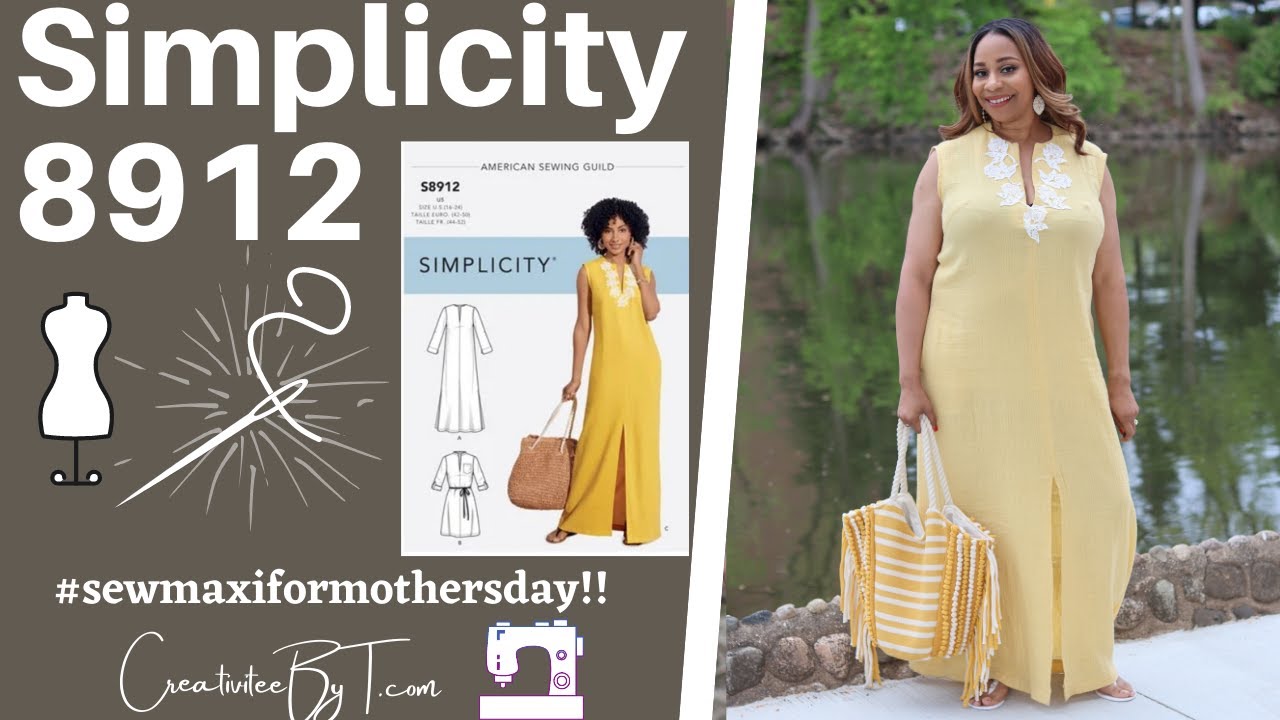 Simplicity 8912 Maxi Dress #sewmaxiformothersday