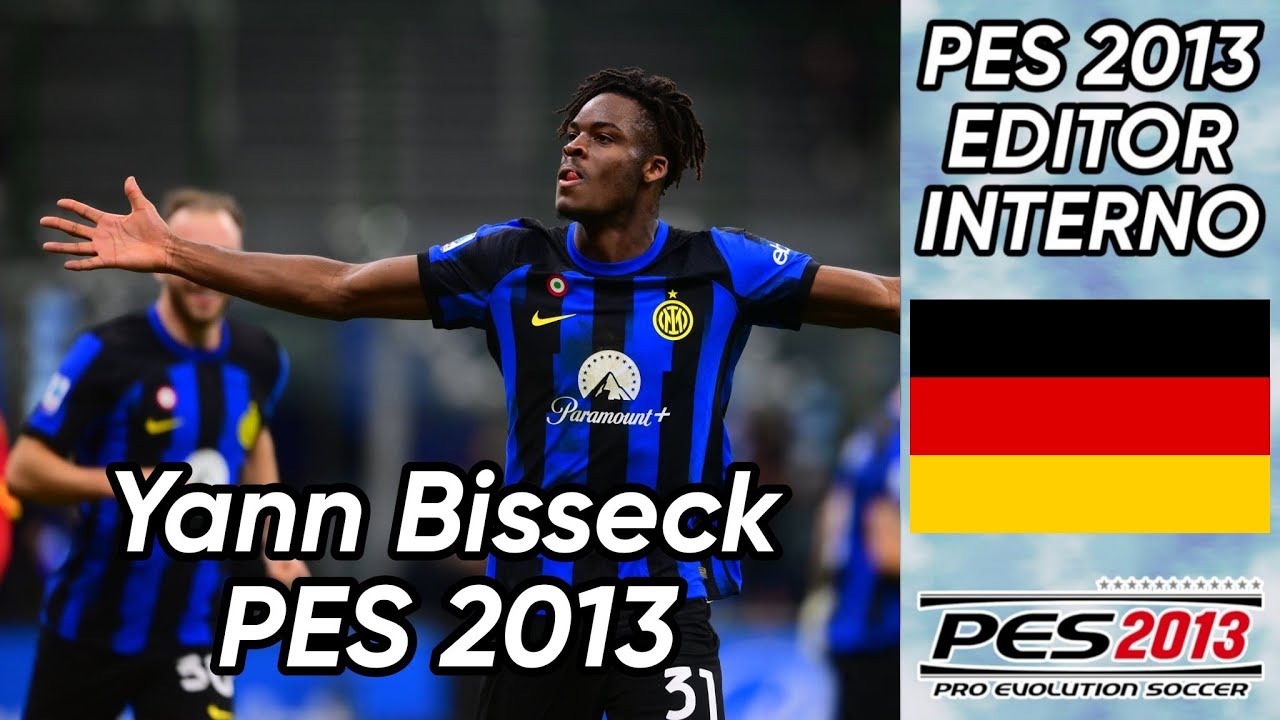 Crear a Yann Bisseck (Inter de Milán) PES 2013 faces y stats.