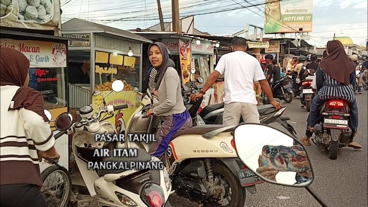 PASAR TAKJIL AIR ITAM || KOTA PANGKALPINANG || HARI PERTAMA ROMADHON TAHUN 2026