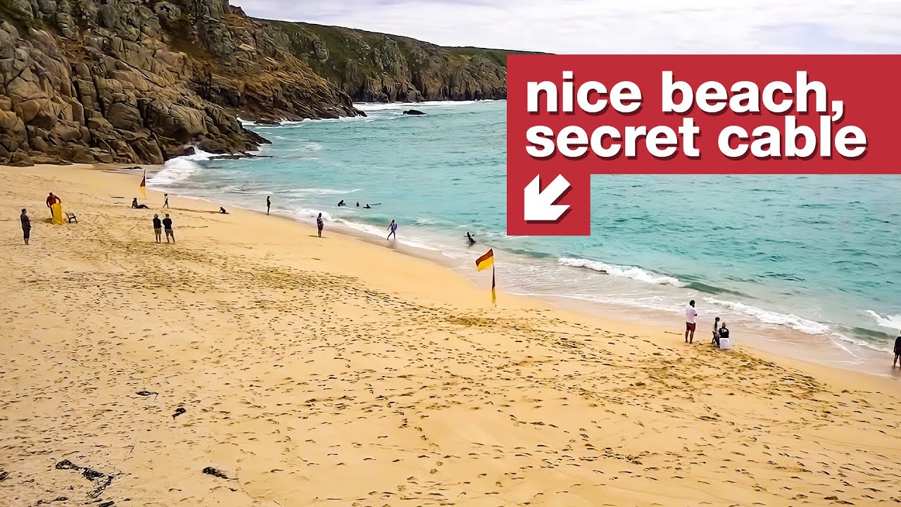 Your private messages travel under this beach