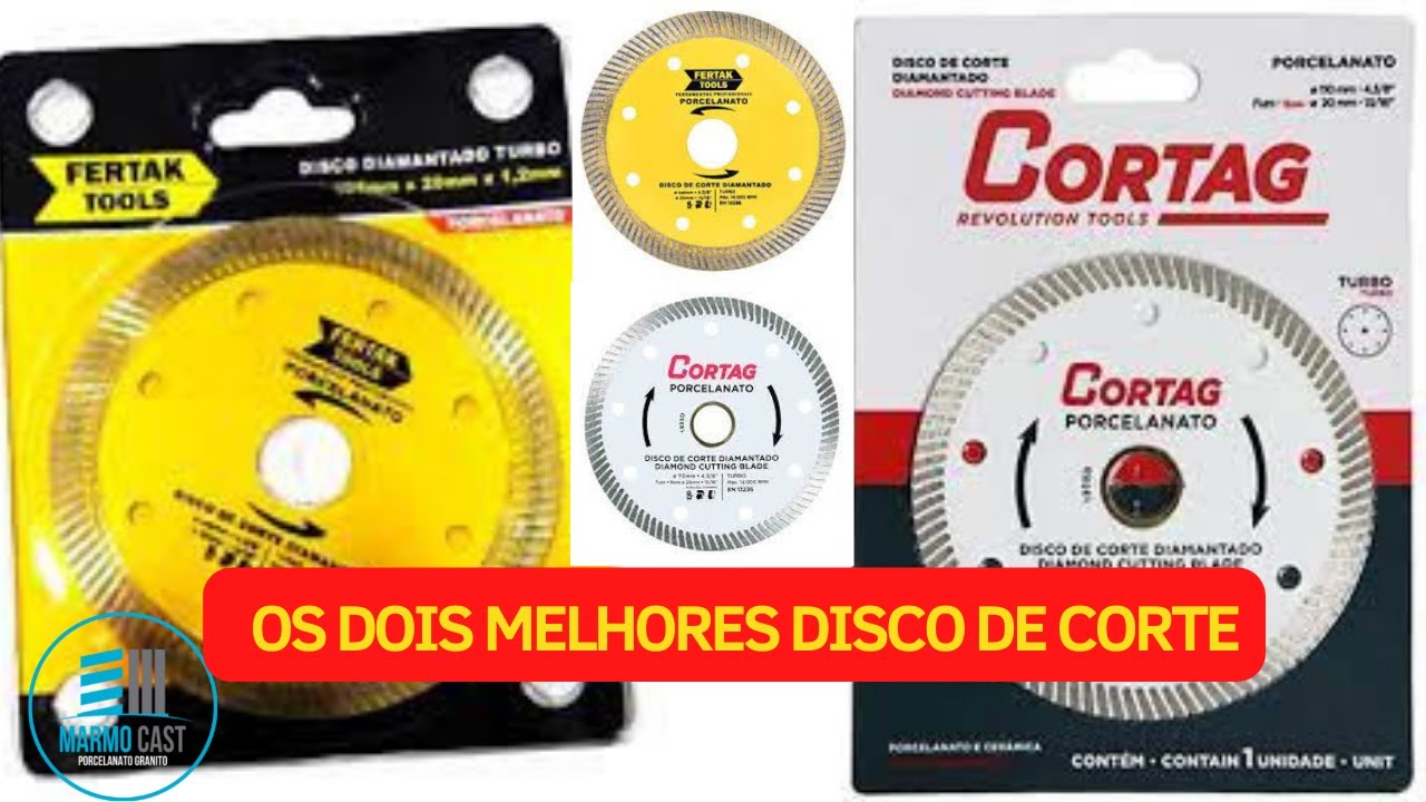 MELHOR disco de CORTE para porcelanato #acabamento #porcelanataria #cortes