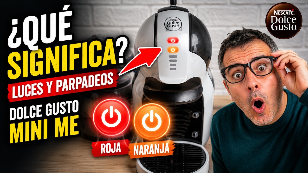 Luces y parpadeos en Dolce Gusto Mini Me: Guía de errores y SOLUCIONES