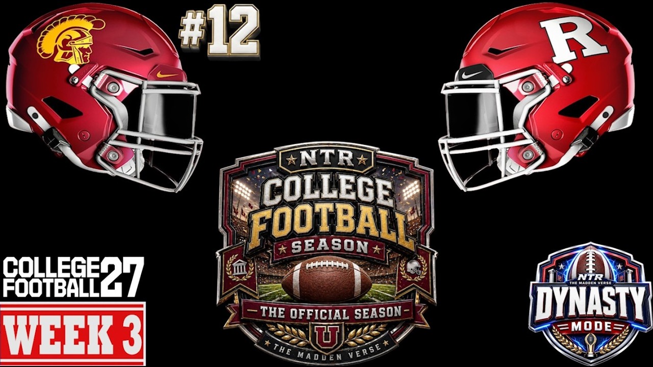 CFB 27: #12 USC против Rutgers | Полная симуляция игры 3-й недели
