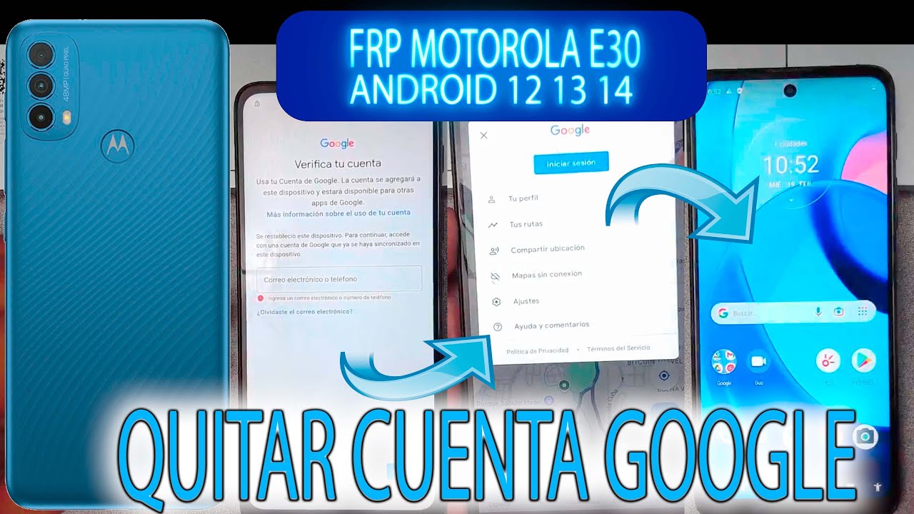 FRP MOTOROLA E30 QUITAR CUENTA GOOGLE METODO ACTUALIZADO SIN PC ANDROID 12 13 BIEN EXPLICADO