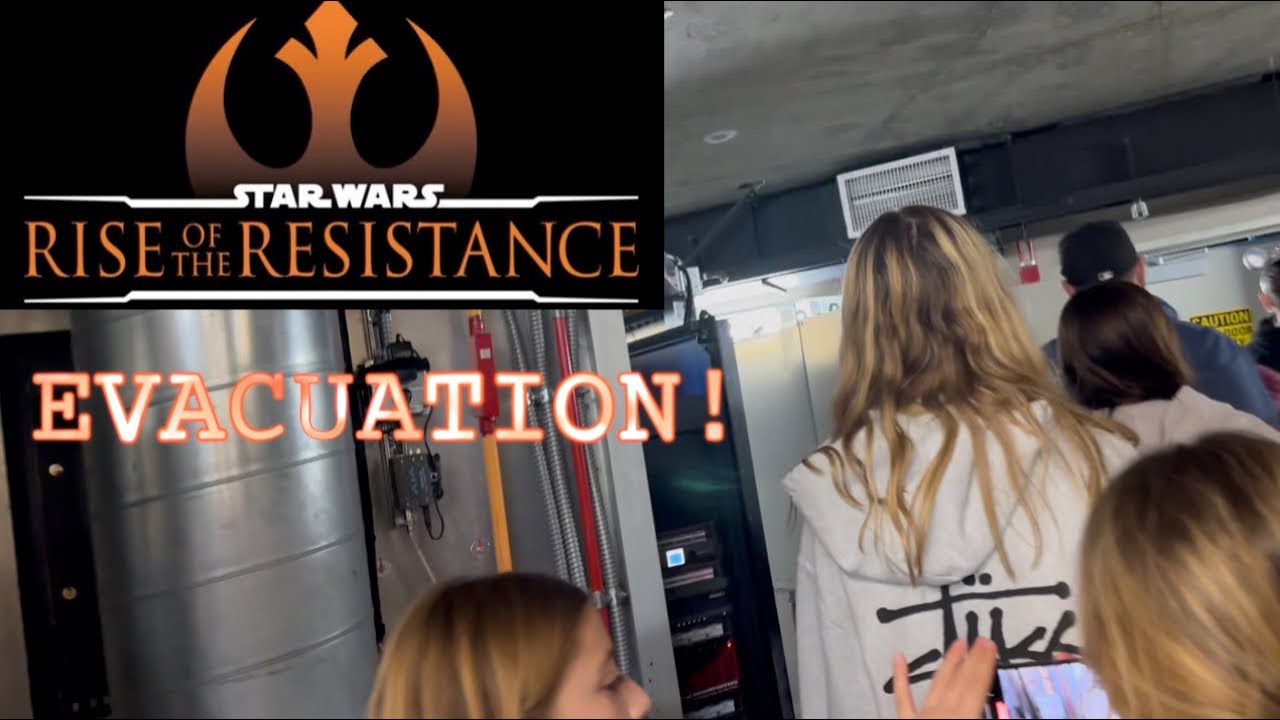 Rise of the Resistance Preshow Evacuation