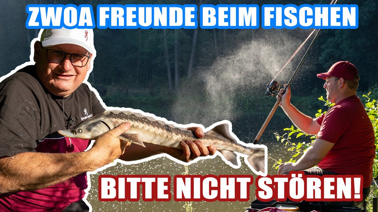 Zwoa Freunde am Fischen - Bitte nicht Stören