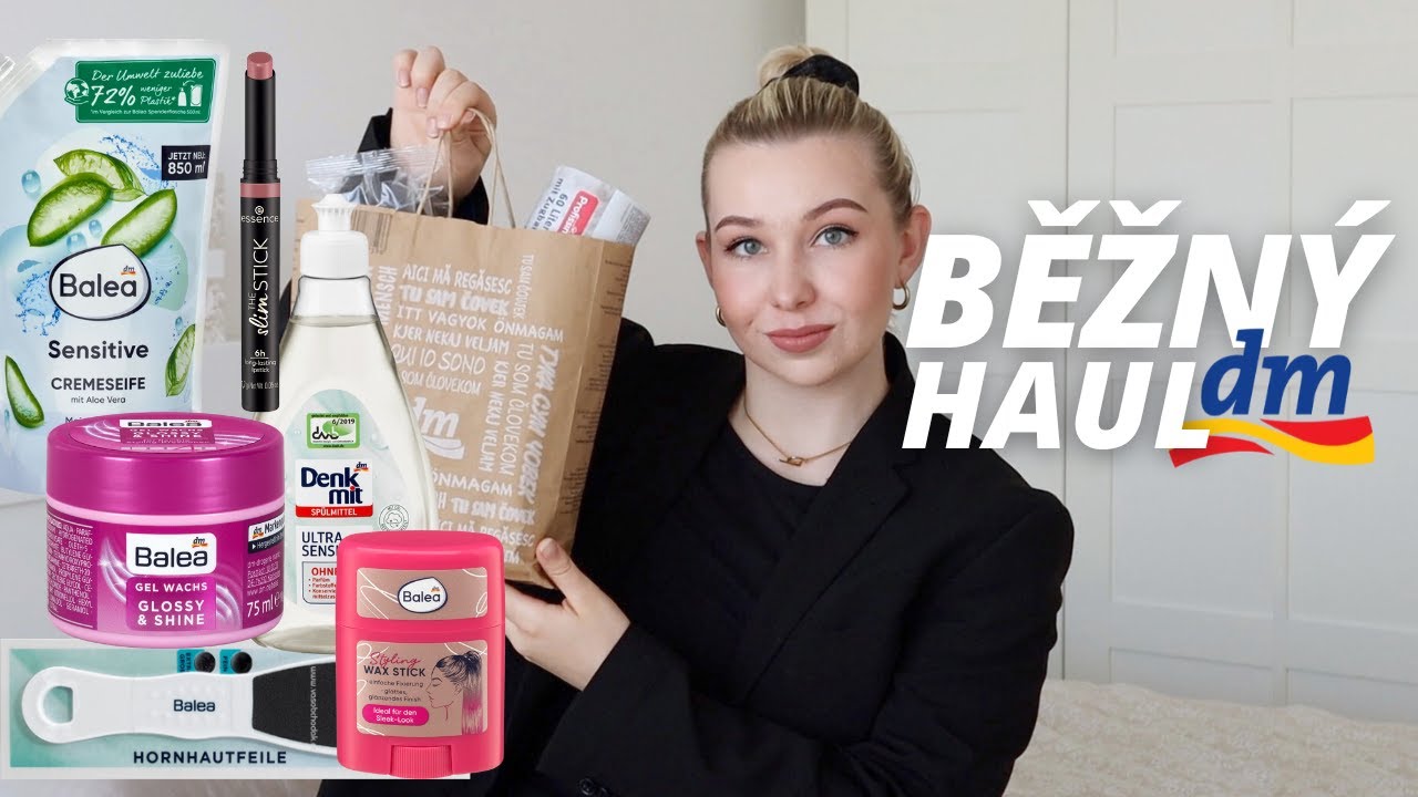 BĚŽNÝ DM HAUL 🛒 | Denkmit, Balea, Visiomax | 🧼💄Úklid, jídlo, kosmetika a radůstky