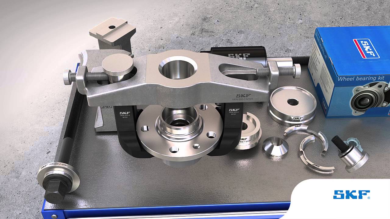 SKF - Jak zamontować i zdemontować piastę koła przy użyciu narzędzi SKF VKN 600, VKN 601 i VKN 602-1