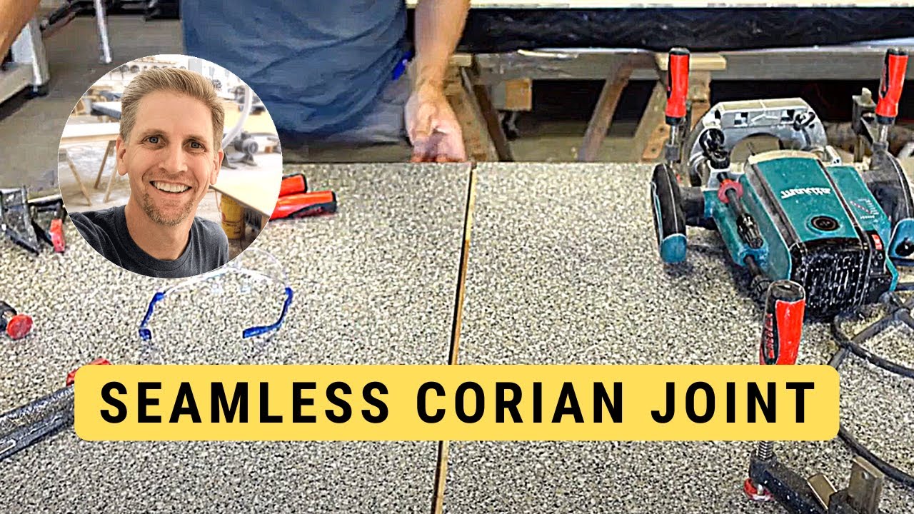 Seaming Corian Solid Surface Joint - Invisible Seam | Freehand