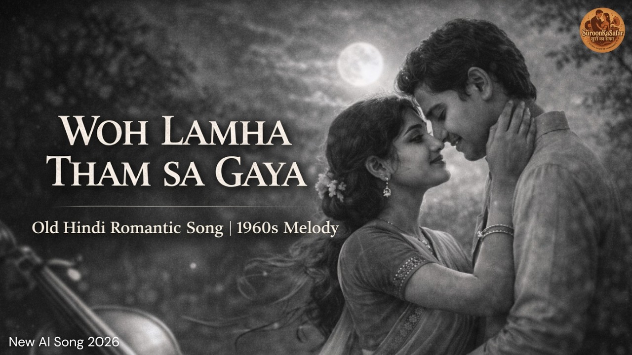 Woh Lamha Tham Sa Gaya | Old Hindi Romantic Song | 1960s Vintage Bollywood Melody | Golden Classic