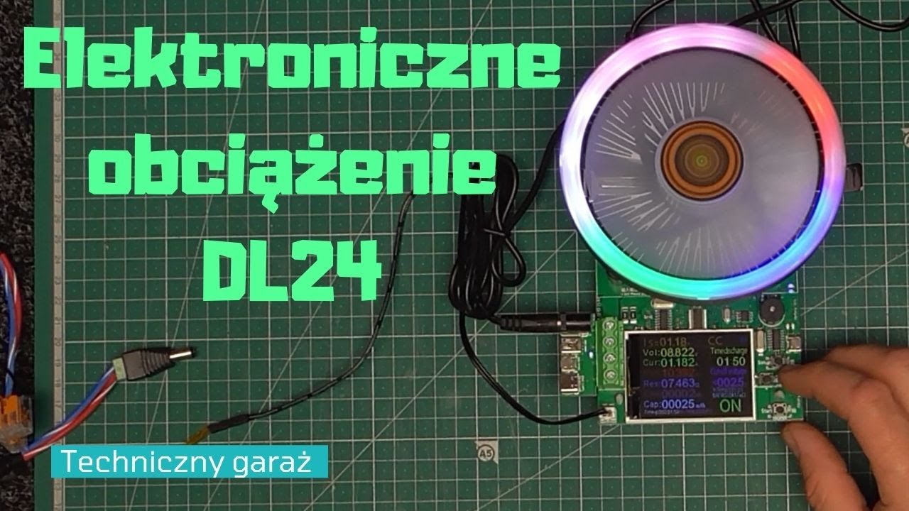 Test baterii, akumulatora, ładowarek i zasilaczy przy pomocy obciążenia DL24