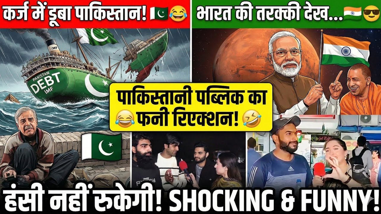 Pakistani Public Shocked Seeing India! 🇮🇳😲 Funny Reaction Video