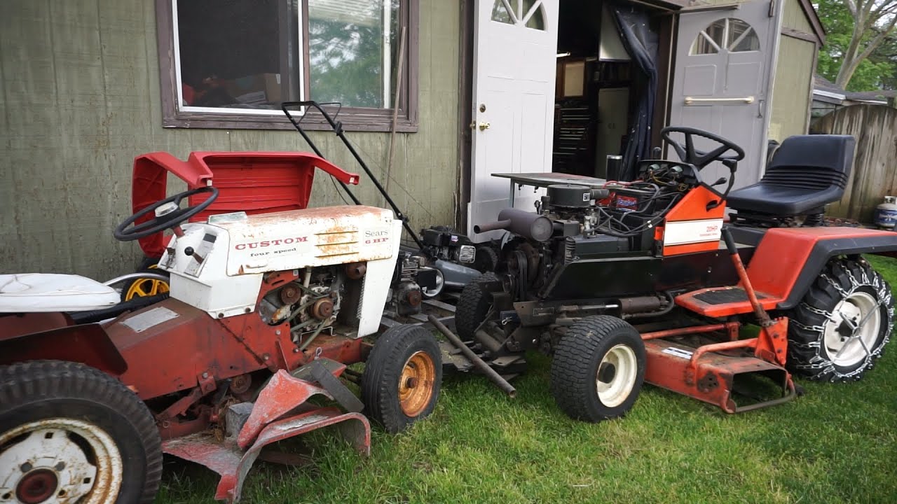 Simplicity Sunstar Tractor - Implement Change / Swapping out the Cutting Deck / Service