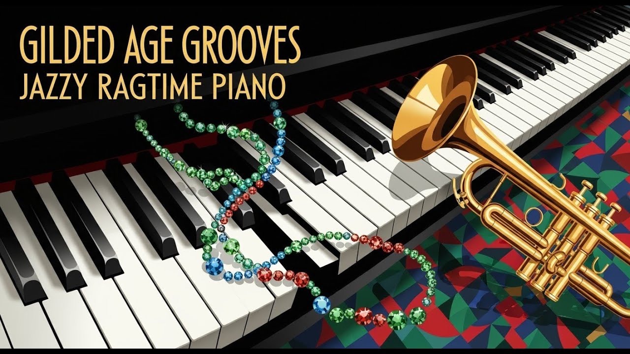 🎩 Gilded Age Grooves | Jazzy Ragtime Piano 🎹 Refined rhythms and lively piano from a bygone era