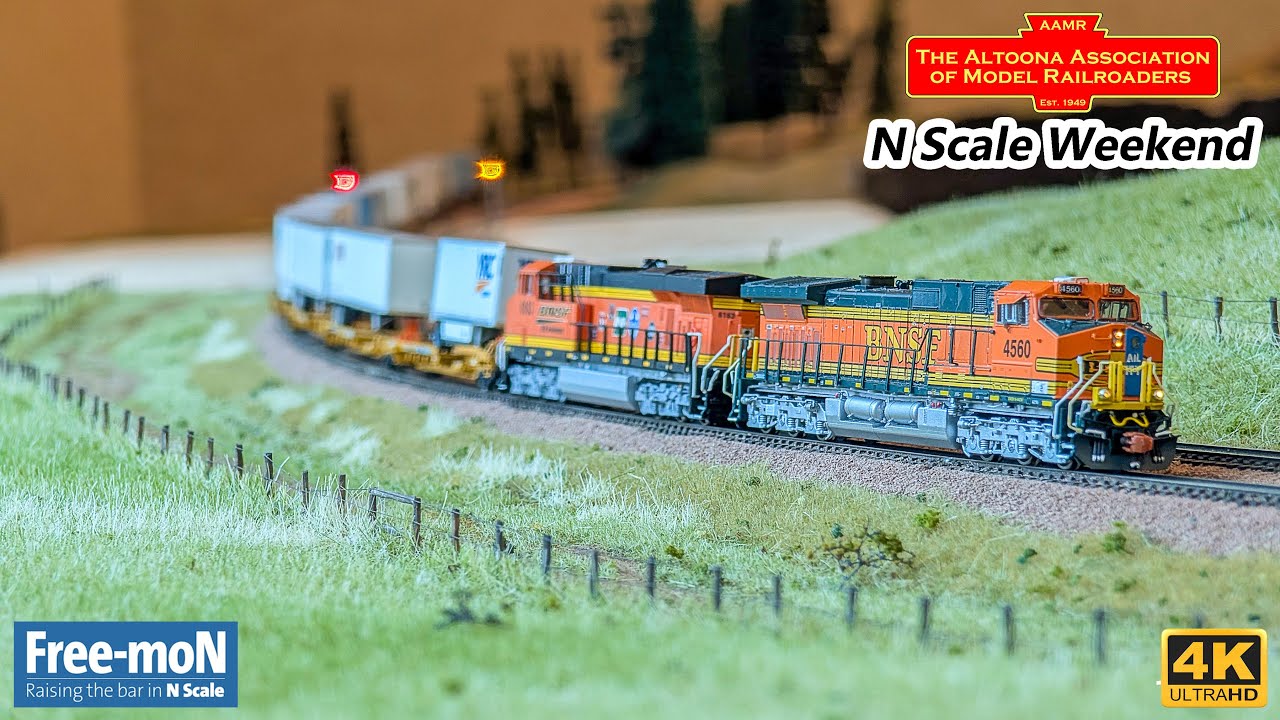 {4K} Free-moN N Scale Layout at the 2025 Altoona N Scale Weekend!