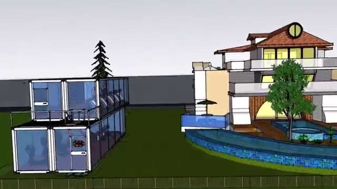 Case Dehor Piscina Container Shelter Box Produzione