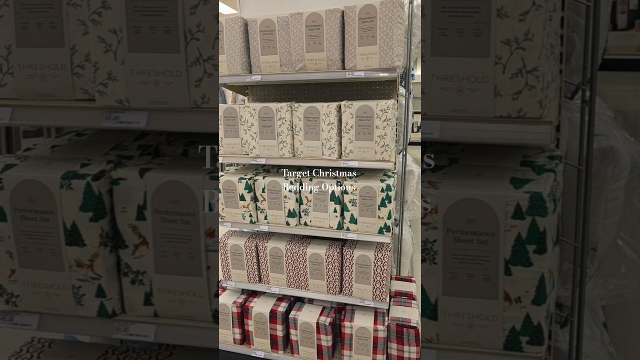 Target christmas bedding options this year has me feeling .. #targetfinds #target #christmasdecor