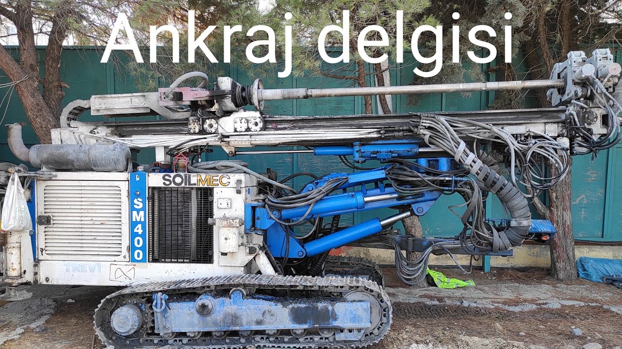 SOİLMEC SM 400 ankraj delgisi yapıyor